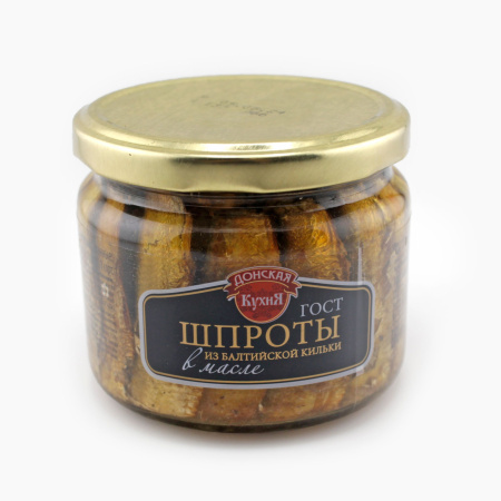 Шпроты ДОНСКАЯ КУХНЯ в масле 270 гр ст/б